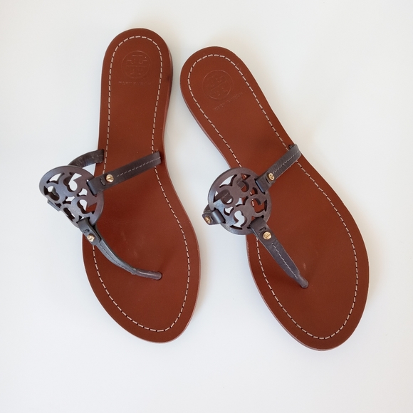 Tory Burch Gabriel Flat Thong Sandals Size 9M - Picture 2 of 9
